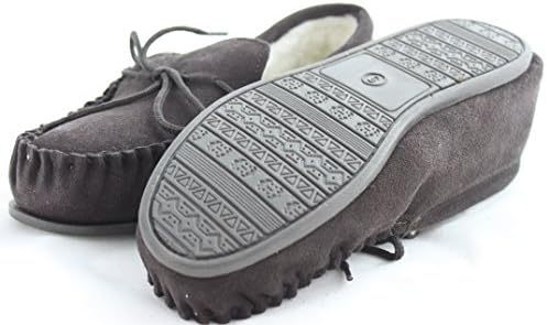 Radfordleather Ladies Suede Mocassin Slippers With Wool Lining