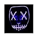 Produktbild Queta Grimace LED Glow Maske Halloween EL Kaltes Licht Party Fluoreszierend Maske violett violett