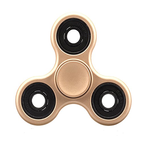 L-FENG-UK Toys Hand Tri Spinner Release Stress for Children and Adults 101# (Gold Black)