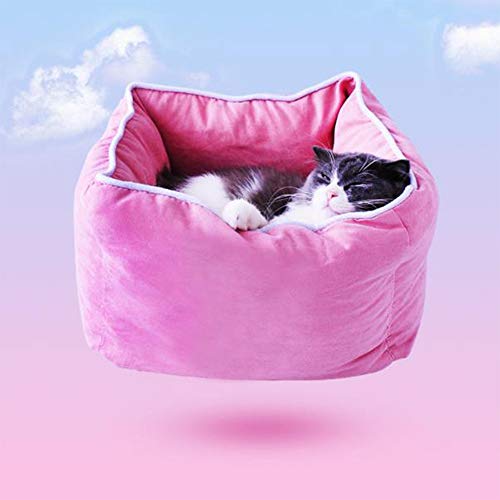 QBL (3 Pezzi) Cuccia, copriletto e Cuscino Confortevole e Morbido Letto per Animali Completamente Lavabile Cuccia