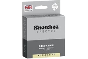 Snowbee XS‑Plus Spectre Distance Floating Fly Line – WF5 to WF8, Ivory/Chartreuse, 120 ft Weight Forward Design for Long Distance Casting on Stillwaters and Large Rivers