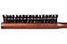Dress-Out 3 Row Teasing Bristle Hair Brush , For Long Hair