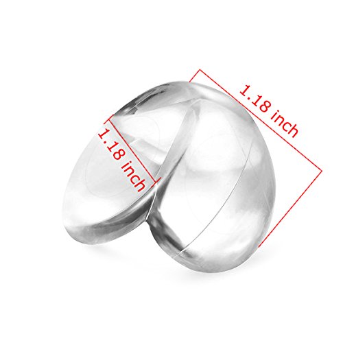 KKtick Eckenschützer, Baby Kinder Schutzecken, Tisch Kantenschutz Eckenschutz Silikon transparent, 20 er Pack - 8
