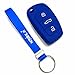 Keyzone Silicone Key Cover For Audi 3 button flip key (Blue) + Free Key Chain RS.499.00