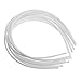 SODIAL(R) 10 PCS girl women hair accessory plastic headband 4mm White
