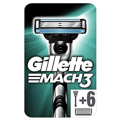Gillette Mach3 Rasoir Pour Homme + 6 Lames (rasoir offert)
