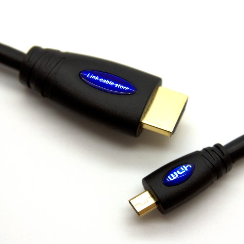 LCS – 1.5M – Micro HDMI Kabel 1.4 / 2.0 – FULL HD 1080p / Ultra HD 2160p – Hochgeschwindigkeits mit ETHERNET und 3D – Dreifach-Abschirmung – Vergoldete kontakte – Unterstützt neuen Technologien ARC – CEC – Deep Color und x.v.Color – Kompatibel mit dem neuen Tablet-PC - 6