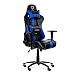 Produktbild Diablo X-Player Gaming Stuhl Schreibtischstuhl verstellbare Armlehnen Wippfunktion Lendenkissen Kunstlederbezug Farbauswahl (schwarz/blau)