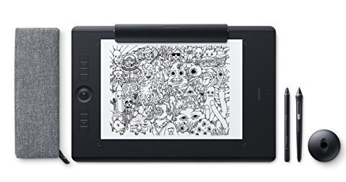 Wacom Intuos Pro Graphic Tablet with Pen Pressure Sensitive Up To 8000 Levels Mac and PC, With Digitalisation Fuction Taglia L black