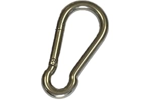 SUNLOAD Feuerwehr-Karabiner Edelstahl rostfrei Karabinerhaken 10 Stück (8 x 80)