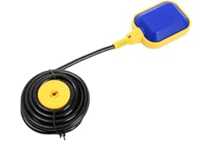 ESTINK Interrupteur à Flottant, 5M 16,4ft Câble Interrupteur à Flotteur Contrôleur de Niveau d'eau, Commutateur Interrupteur de Niveau d'eau à Flotteur Régulateur de Niveau d'eau pour Pompe de Réservoir