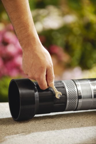 Gardena 1492-20 Premium Tiefbrunnenpumpe 6000/5 inox; Gehäuse Edelstahl; mit Standfuß (Motorleistung: 950 W; Fördermenge: 6000 l/h; Förderhöhe: 50 m, Druck 5 bar) - 4