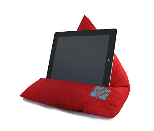 Red iPad Pro Stand Tablet Pillow Cushion E-reader Bean Bag Desk Accessory Gift for Him Birthday Present For Her