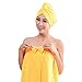 Kolylong Hair-Drying Cap Fashion Women Absorbent Microfiber Towel Turban Bathrobe Hat (B)