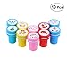 Produktbild HEALIFTY 10pcs Weihnachten sortierte helle farbige Plastikstempel - Selbsttinten-Weihnachtsstempel - Spaß-Geschenk, Gastgeschenke, Partei-Spielwaren, Goody-Taschen-Bevorzugungen
