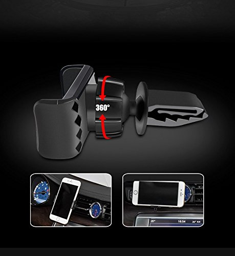 Supporto da auto per smartphone Alta qualitÃ  a 360 gradi â€¢ Garanzia a vita â€¢ Rotazione regolabile a 360 Â° per iPhone X / 8 Plus / 8/7 Plus, Samsung Galaxy S9 / S9 PLUS / S8 / S8 Plus / Nota 8 / Bordo S7 / Huawei Mate 10 e 10 Pro / A7 / A5 / A3, GPS, ecc., Smartphone e dispositivi GPS