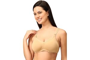 The Mom Store | Cotton Blend Non Padded Wire Free Maternity Bra for Women Feeding | Nursing Bra for Breastfeeding | Full Coverage Pregnancy Bra