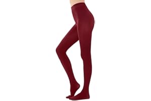 HeyUU Soft & Stretrchy Colorful Tights 80 Denier Semi Opaque Full-footed Pantyhose for Women