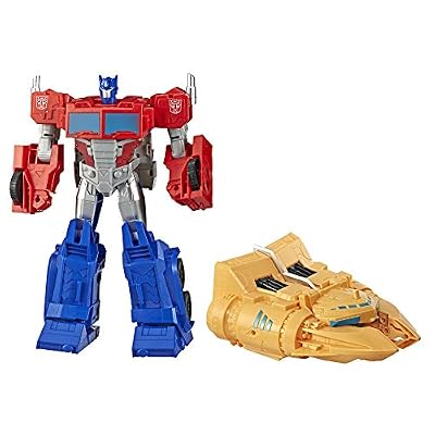 Transformers Cyberverse - Robot Action Optimus Prime Ark Power Camion - 30cm - Jouet Transformable 2 en 1