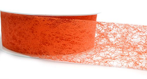 Dekoband VLIES 4 cm x 3 m Ostern Set Gelb Rot Grün Orange 4 Stück 40 mm Geschenkband Tischdekoration Osterdekoration Basteln - 4