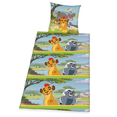 Klaus Herding GmbH Disney Il Re Leone Set di Biancheria da Letto, Cotton, Multicolore, 140 x 200 cm, 60 x 80 cm