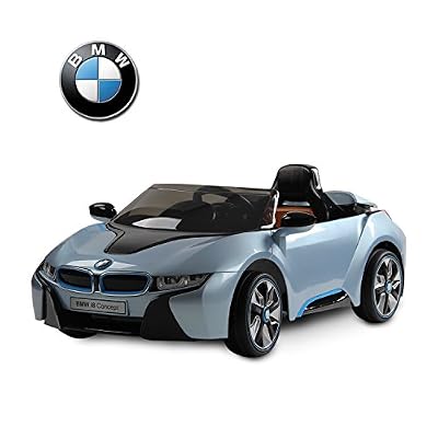 BMW i8 Voiture Véhicule Electrique pour Enfant 3-8ans 2 moteurs 12V 3-6km/h Phare Musique Télécommande Bleu Neuf 01BU