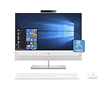 HP All-in-One PC mit 24 Zoll Full HD (1920 x 1080) Touchscreen für brillante und atemberaubende Bilddarstellung.