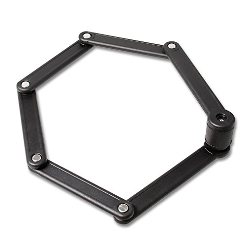 TONYON Fahrradschloss Faltschloss Kombinationsschloss Fahrrad Motorrad mit Rahmenhalterung Schwarz – DLYK1 165mm*65mm*48mm - 5
