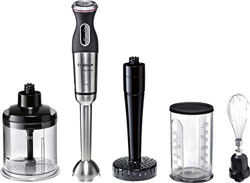 Bosch MSM87165 Mixeur Plongeant 750 W, Noir, Argent