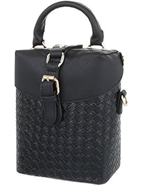 iTal-dEsiGn Damentasche Sehr Kleine Schultertasche Handtasche Kunstleder TA-A178