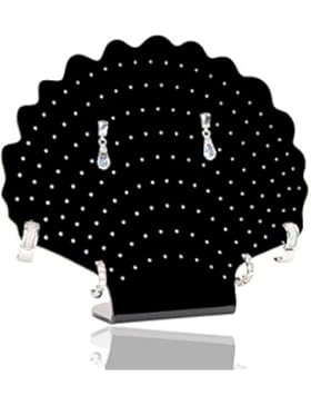 Estellani® Ohrringständer „Muschel“ schwarz, Schmuckständer, Ohrringdisplay, Ohrringhalter, Ohrsteckerständer,...