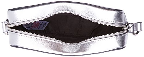 Wallis Women's Matallic Camera Bag Cross-Body Bag Silver (Silver)