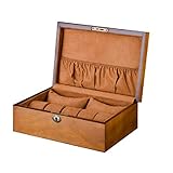 Rong biao Holz Uhrenbox 2 Big + 5 Kleine Kissen Slot Mit Schloss Aufbewahrungsbox Armband Geschenk Schmuck Finishing Display Box Männer Und Frauen Uhr Boxe