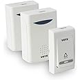 SKEIDO Digital Wireless Door Bell 1 Remote Control +2 Wireless Receiver Doorbell 38 Ring Ringtones UP To 50M