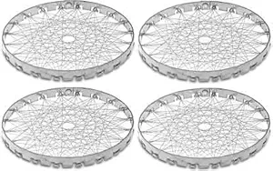 XYNO?Chota Tandoor Jali Mini Roaster Grill Stainless Steel Pack of 4 0.5 kg Roaster (Silver)