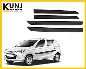 Kunj Autotech Maruti Alto 800 (2012-2021) Car Door Side Beading Moulding with 3M Adhesive Tape, Black