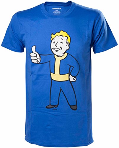 Preisvergleich Produktbild Sunset International Fallout 4 T-Shirt -2XL- Boy Approves, blau