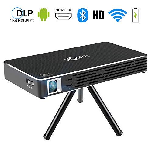 TOUMEI C800S Mini Beamer Projektor - Android 7.1 Video DLP Heimkino Pocket Projektor für iPhone Android Phone - Unterstützung HDMI Eingang / WiFi / Bluetooth / USB / TF Karte / TV Box /PS4 (Schwarz) TOUMEI C800S Mini Beamer Projektor - Android 7.1 Video DLP Heimkino Pocket Projektor für iPhone Android Phone - Unterstützung HDMI Eingang / WiFi / Bluetooth / USB / TF Karte / TV Box /PS4 (Schwarz)