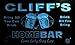 Produktbild p612-b Cliff's Home Bar Beer Family Last Name Neon Light Sign Barlicht Neonlicht Lichtwerbung