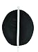 PVC Mannequin Manikin Head And Sucker Stand for Wig Toupee Display Styling Black