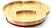 Baby Suction Plate, Suction Stay Put Feeding Plate, Natural Bamboo (Cherry)