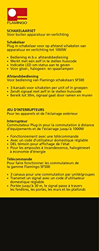 Flamingo Funksteckdosen Set mit Fernbedienung, HomeWizard kompatibel, SF-500WD/2 - 13