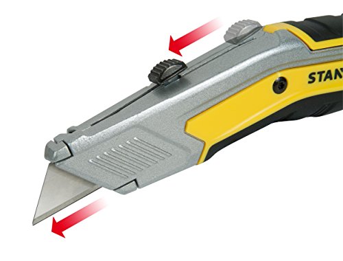 Stanley FatMax Messer „EXO“, einziehbare Klinge, 190 mm Länge, InterLock, ergonomisches Design, FMHT0-10288 - 4