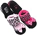 2 pack Baby Pink/Fuschia Leopard socks with bow 0-6 months