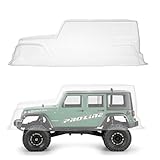 karosserieteile jeep wrangler Radstand: 313mm JENOR RC Auto Shell PVC Karosserie Felgenfuß transparent 313 mm für RC Axial 1/10 Jeep Wrangler