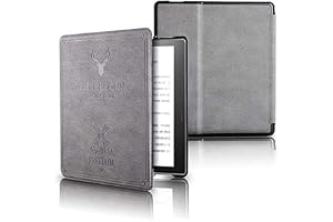 ProElite Deer Flip case Cover for Amazon Kindle Oasis 9th Gen & 10th Gen [Grey]