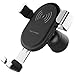 Produktbild Handyhalter fürs Auto Wireless Charger Lüftung & Armaturenbrett Kompatible 10W Fast Charging elektrische Ladestation Ultra stabil für Samsung S10/S10+/S9 iPhoneXS/X/8 Usw (Schwarz)