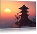 Produktbild Buddhistischer Tempel in Asien, Format: 120x80 auf Leinwand, XXL riesige Bilder fertig gerahmt mit Keilrahmen, Kunstdruck auf Wandbild mit Rahmen, günstiger als Gemälde oder Ölbild, kein Poster oder Plakat
