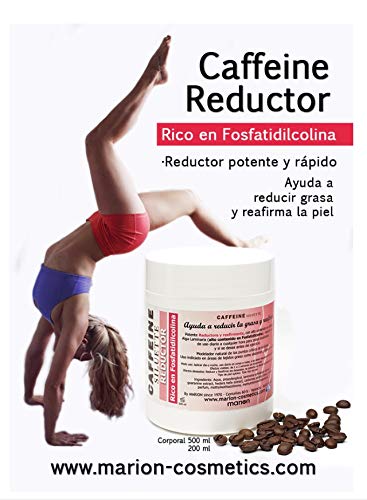Gel Anticelulítico Reductor Caffeine xxl - 500ml . Reafirmante con Alto Contenido en Cafeína, Alga Laminaria (Fosfatidilcolina), Vitamina A y E. Todo Tipo de Piel