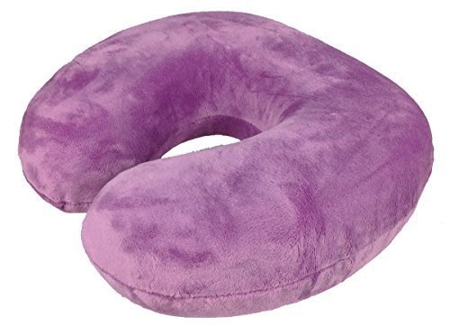 GMMH Reisekissen Memoryschaum Nackenkissen Schaum Flugzeug Kissen Reisehörnchen (lila)